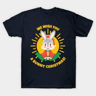 We Wish You a Bunny Christmas - Merry Xmas Cute Rabbit Hare Pet T-Shirt